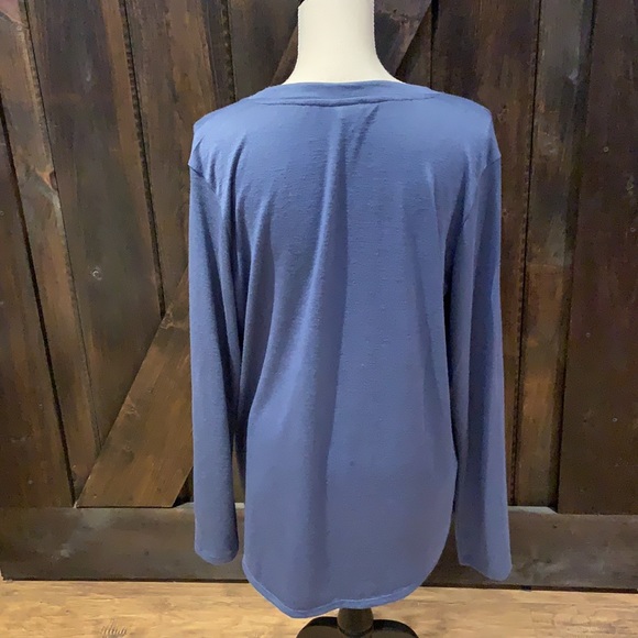 Banana Republic bluish grey long sleeve crew neck top - Picture 5 of 12